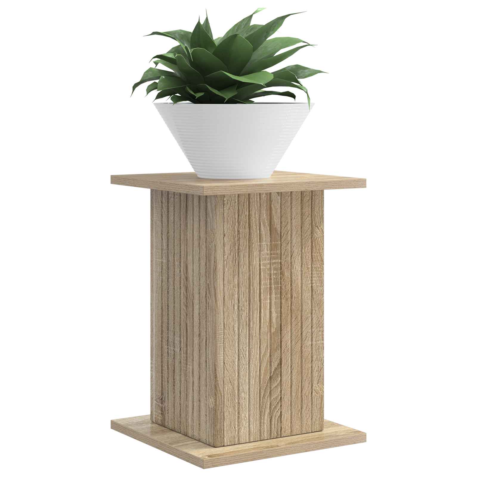 vidaXL Plant Stand 2 pcs Sonoma Oak 30.5 x 30 x 43 cm Engineered Wood 3
