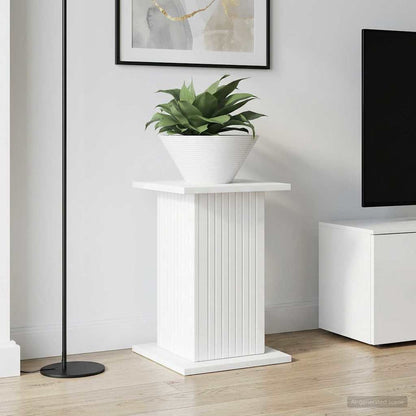 vidaXL Plant Stand 2 pcs High Gloss White 30.5 x 30 x 43 cm 1