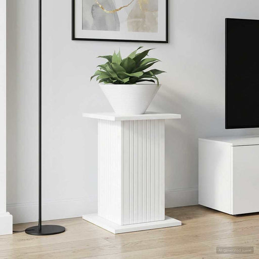 vidaXL Plant Stand 2 pcs High Gloss White 30.5 x 30 x 43 cm 1