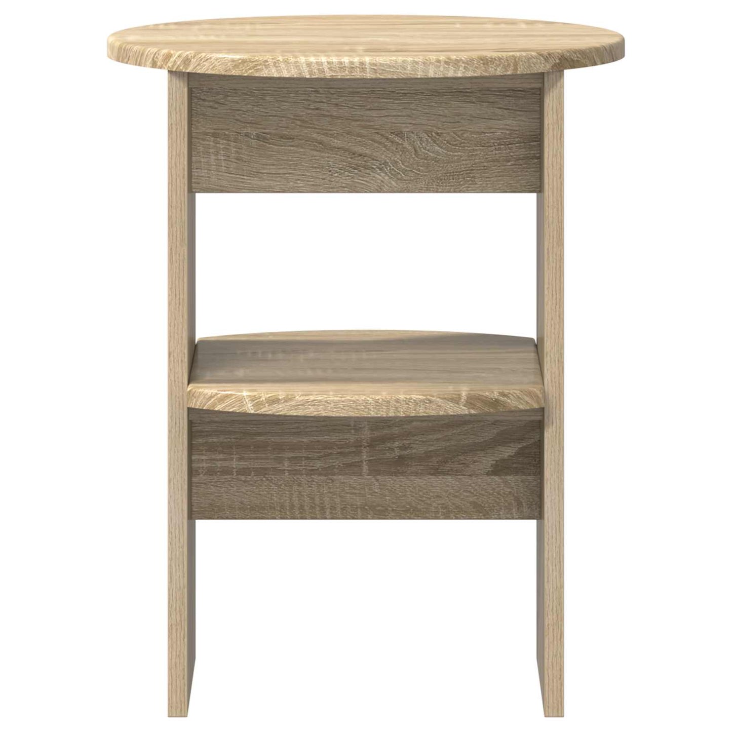 vidaXL Side Cabinet 2 pcs Sonoma Oak Ø40 x 50 cm Engineered Wood 6