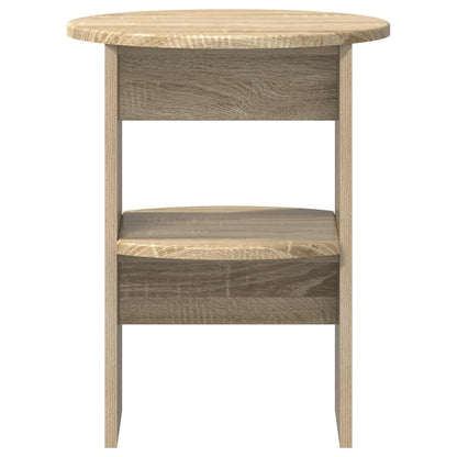 vidaXL Side Cabinet 2 pcs Sonoma Oak Ø40 x 50 cm Engineered Wood 6