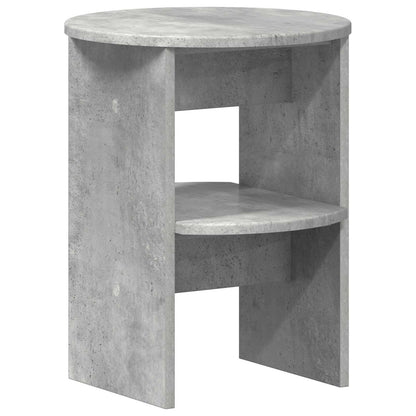 vidaXL Side Cabinet 2 pcs Concrete Grey Ø40 x 50 cm Engineered Wood 5