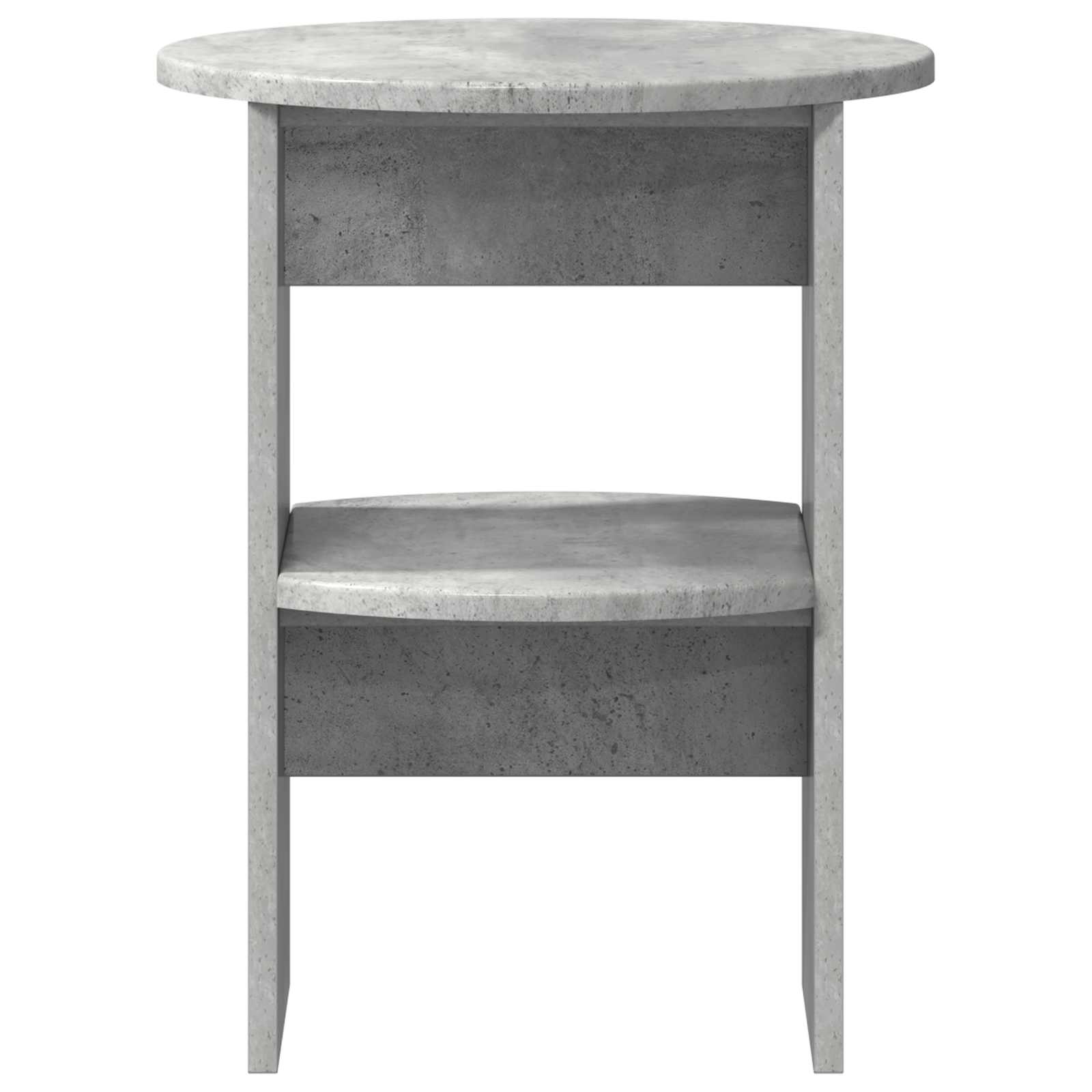 vidaXL Side Cabinet 2 pcs Concrete Grey Ø40 x 50 cm Engineered Wood 6