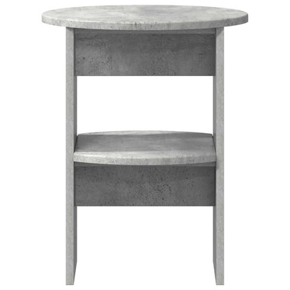 vidaXL Side Cabinet 2 pcs Concrete Grey Ø40 x 50 cm Engineered Wood 6