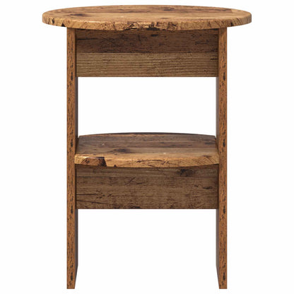 vidaXL Side Cabinet 2 pcs Old Wood Ø40 x 50 cm Engineered Wood 6