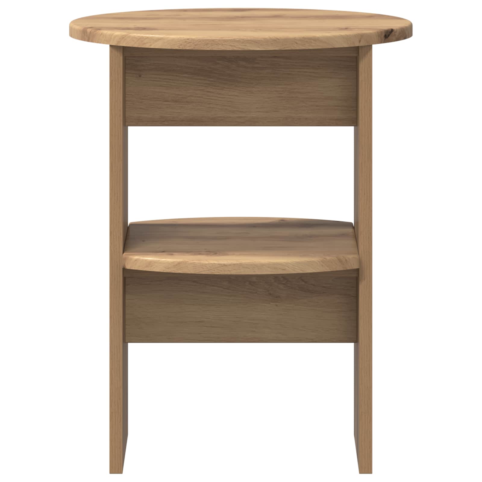 vidaXL Side Cabinet 2 pcs Artisan Oak Ø40 x 50 cm Engineered Wood 6