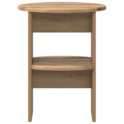 vidaXL Side Cabinet 2 pcs Artisan Oak Ø40 x 50 cm Engineered Wood 6