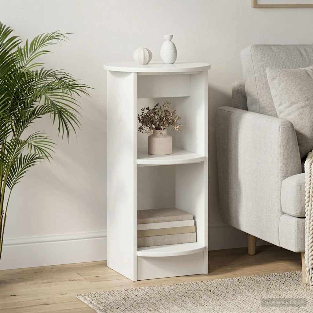 vidaXL Side Cabinet High Gloss White Engineered Wood 1