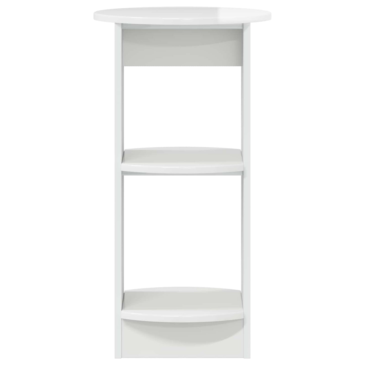vidaXL Side Cabinet High Gloss White Engineered Wood 4