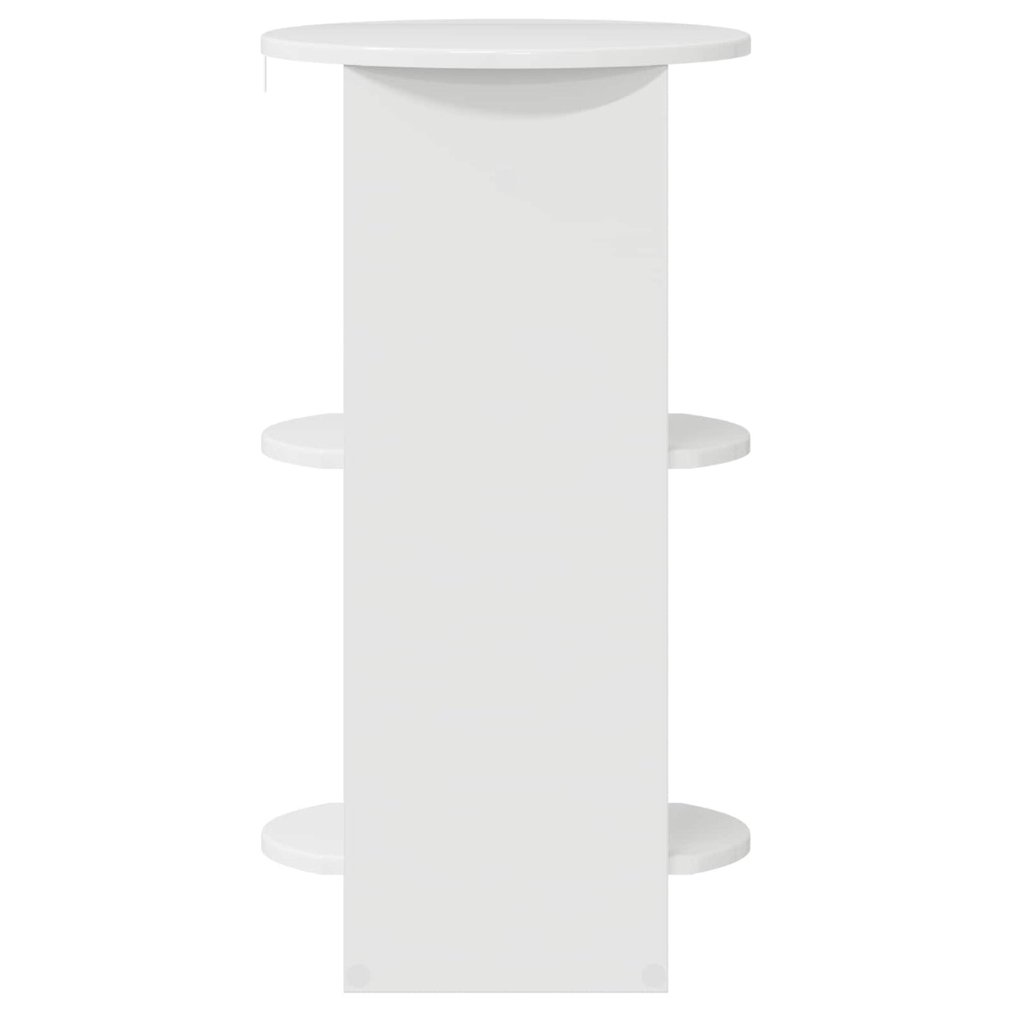 vidaXL Side Cabinet High Gloss White Engineered Wood 5