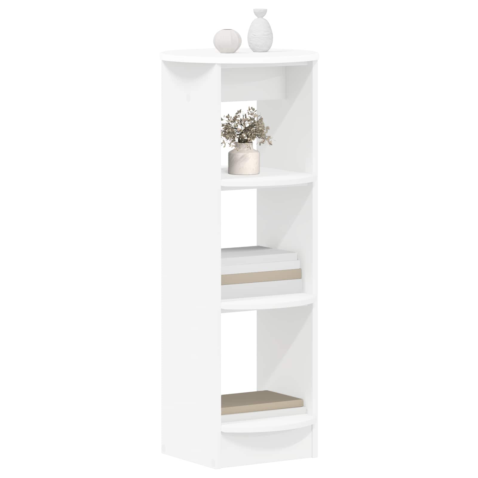 vidaXL Side Cabinet White 40 x 40 x 100 cm Engineered Wood 3