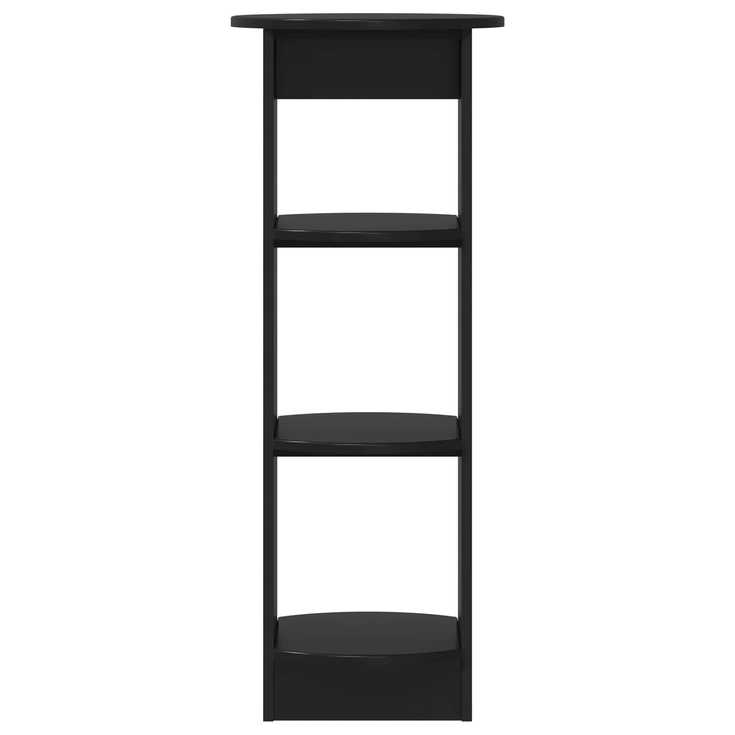 vidaXL Side Cabinet Black 40 x 40 x 100 cm Engineered Wood 4
