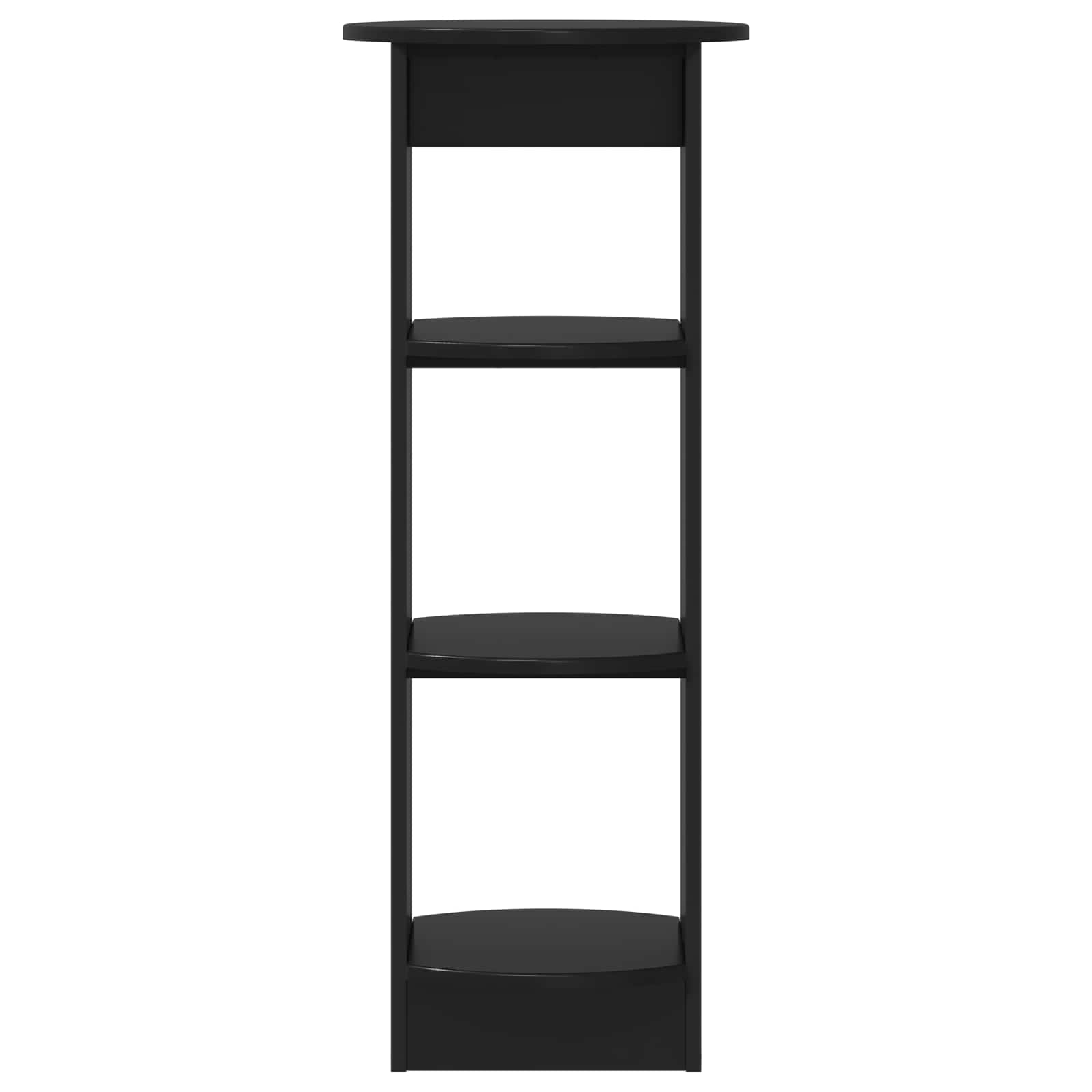 vidaXL Side Cabinet Black 40 x 40 x 100 cm Engineered Wood 4