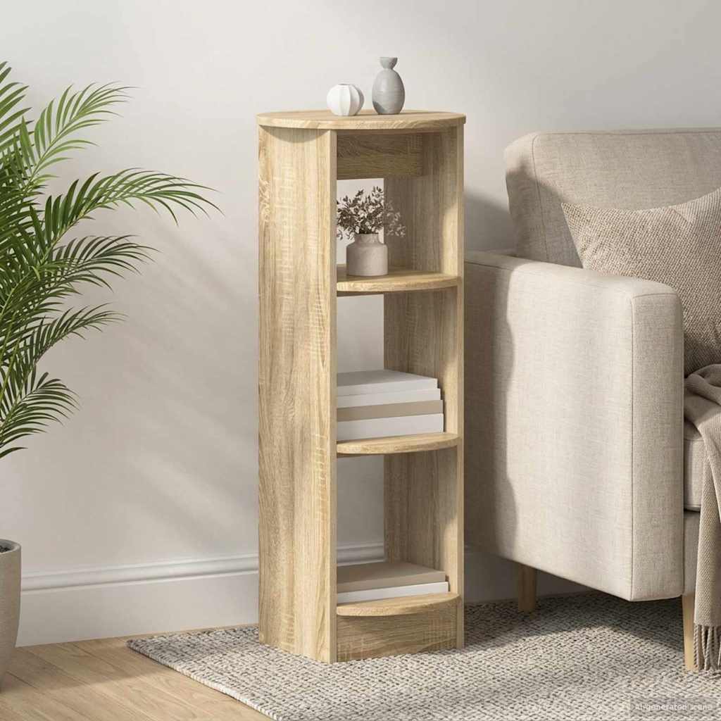 vidaXL Side Cabinet Sonoma Oak 40 x 40 x 100 cm Engineered Wood 1