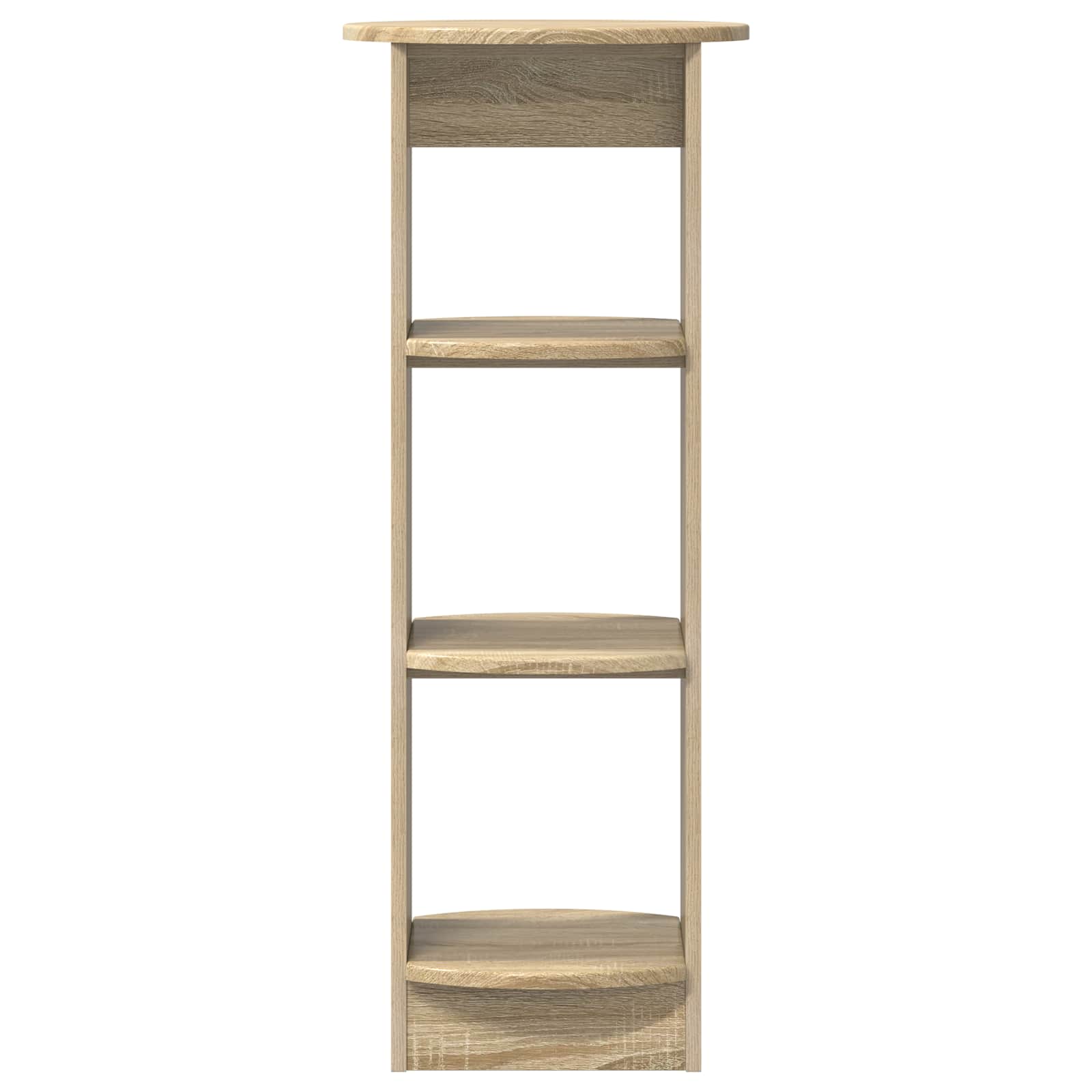 vidaXL Side Cabinet Sonoma Oak 40 x 40 x 100 cm Engineered Wood 4