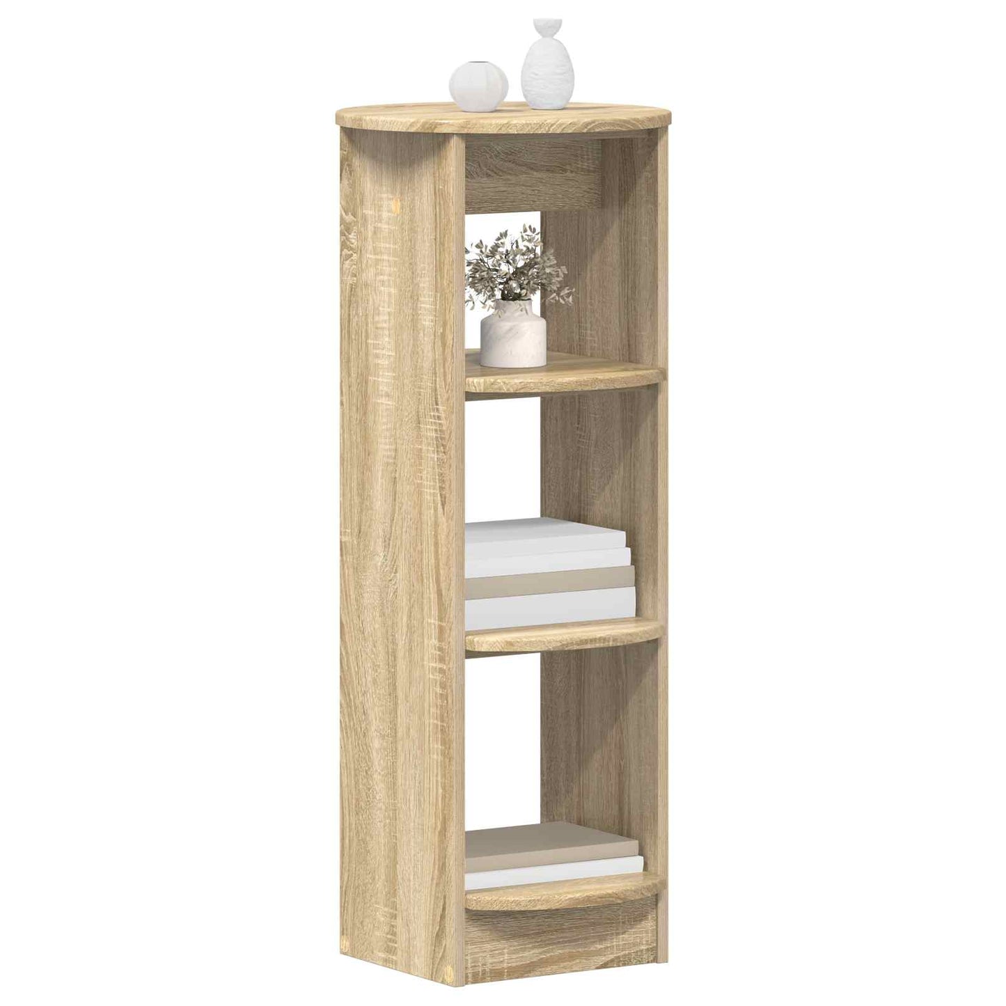 vidaXL Side Cabinet Sonoma Oak 40 x 40 x 100 cm Engineered Wood 3