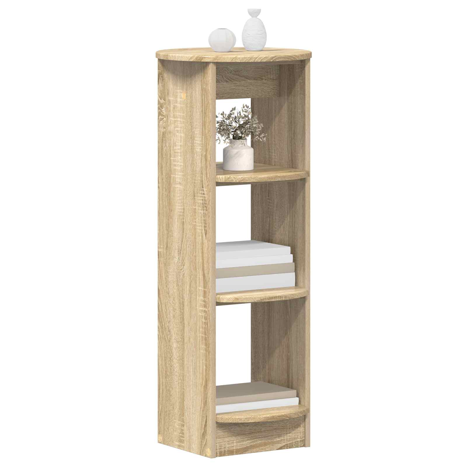 vidaXL Side Cabinet Sonoma Oak 40 x 40 x 100 cm Engineered Wood 3