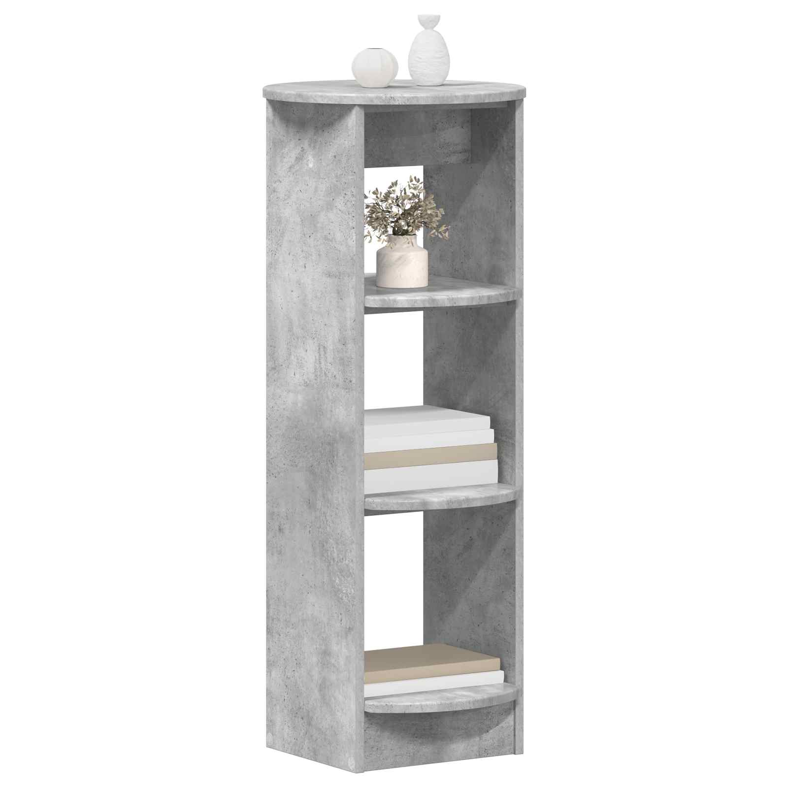 vidaXL Side Cabinet Concrete Grey 40 x 40 x 100 cm Engineered Wood 3