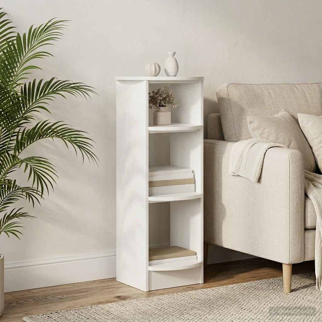 vidaXL Side Cabinet High Gloss White 40 x 40 x 100 cm Engineered Wood 1