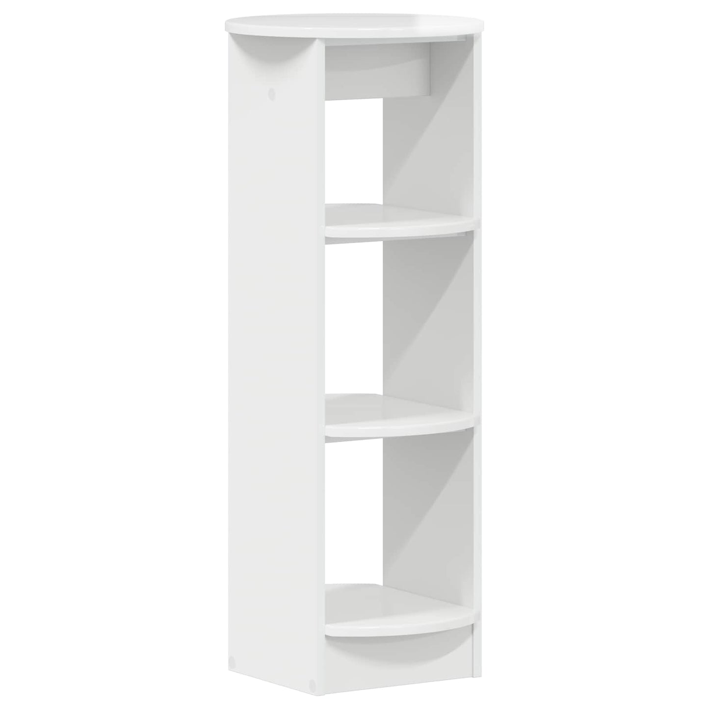 vidaXL Side Cabinet High Gloss White 40 x 40 x 100 cm Engineered Wood 2