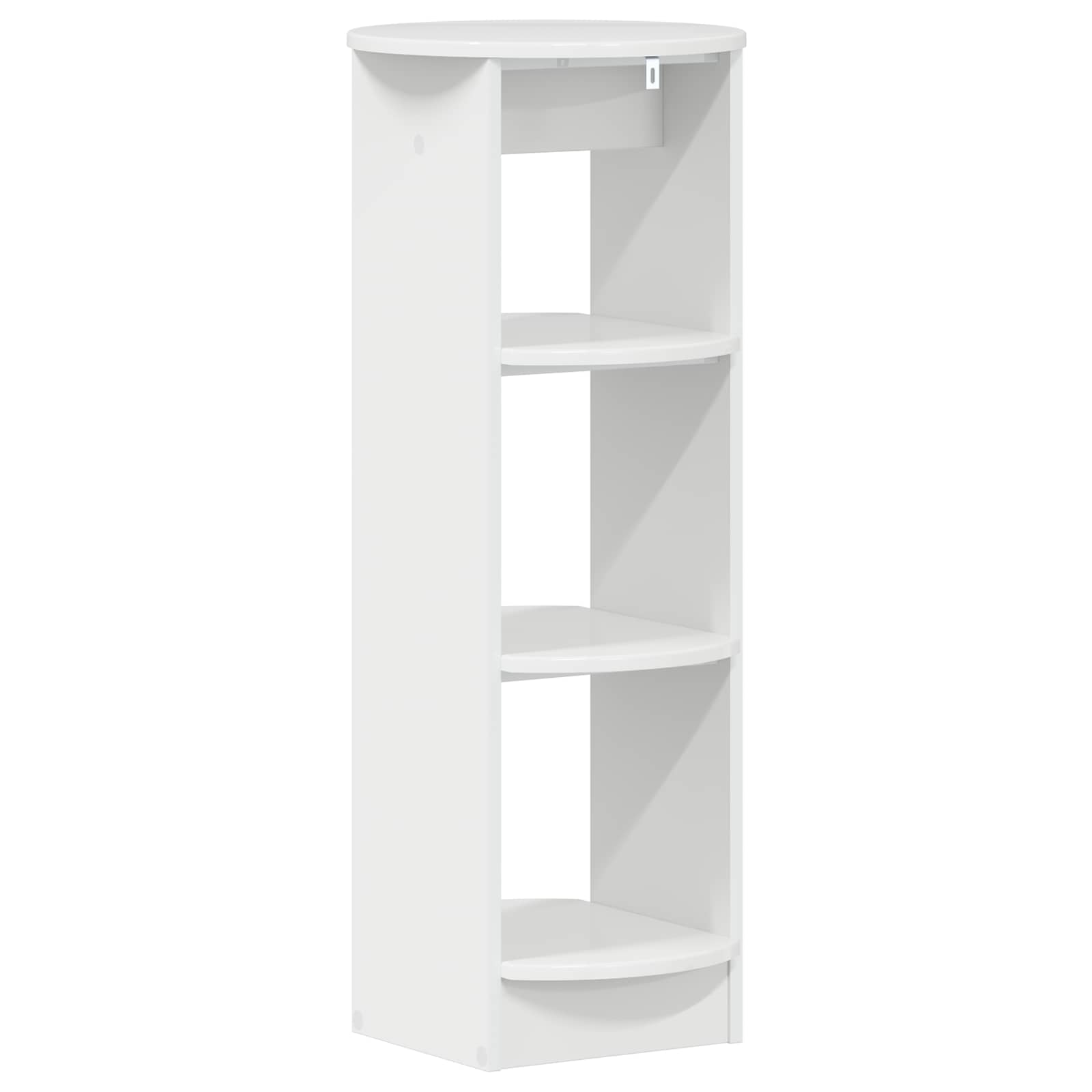 vidaXL Side Cabinet High Gloss White 40 x 40 x 100 cm Engineered Wood 6