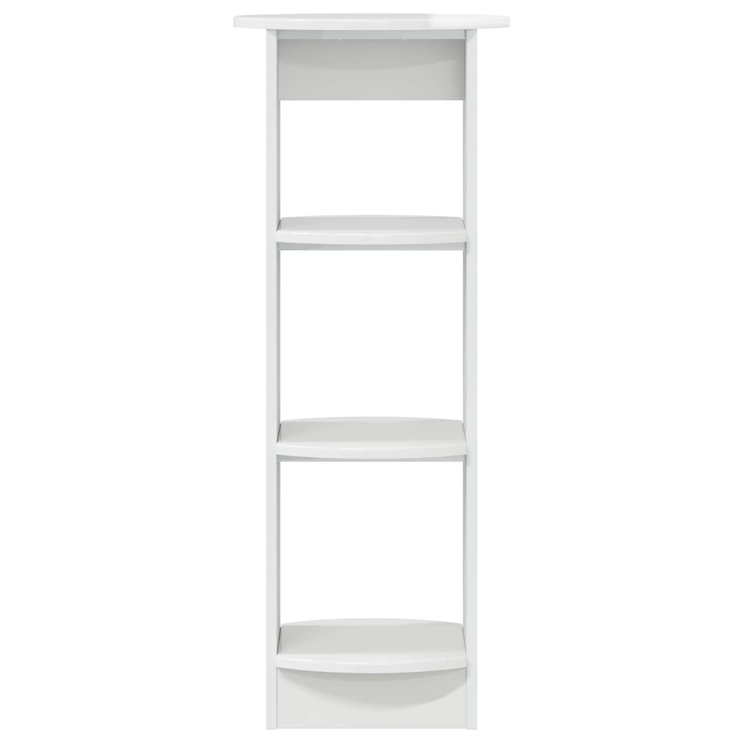 vidaXL Side Cabinet High Gloss White 40 x 40 x 100 cm Engineered Wood 4