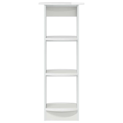 vidaXL Side Cabinet High Gloss White 40 x 40 x 100 cm Engineered Wood 4