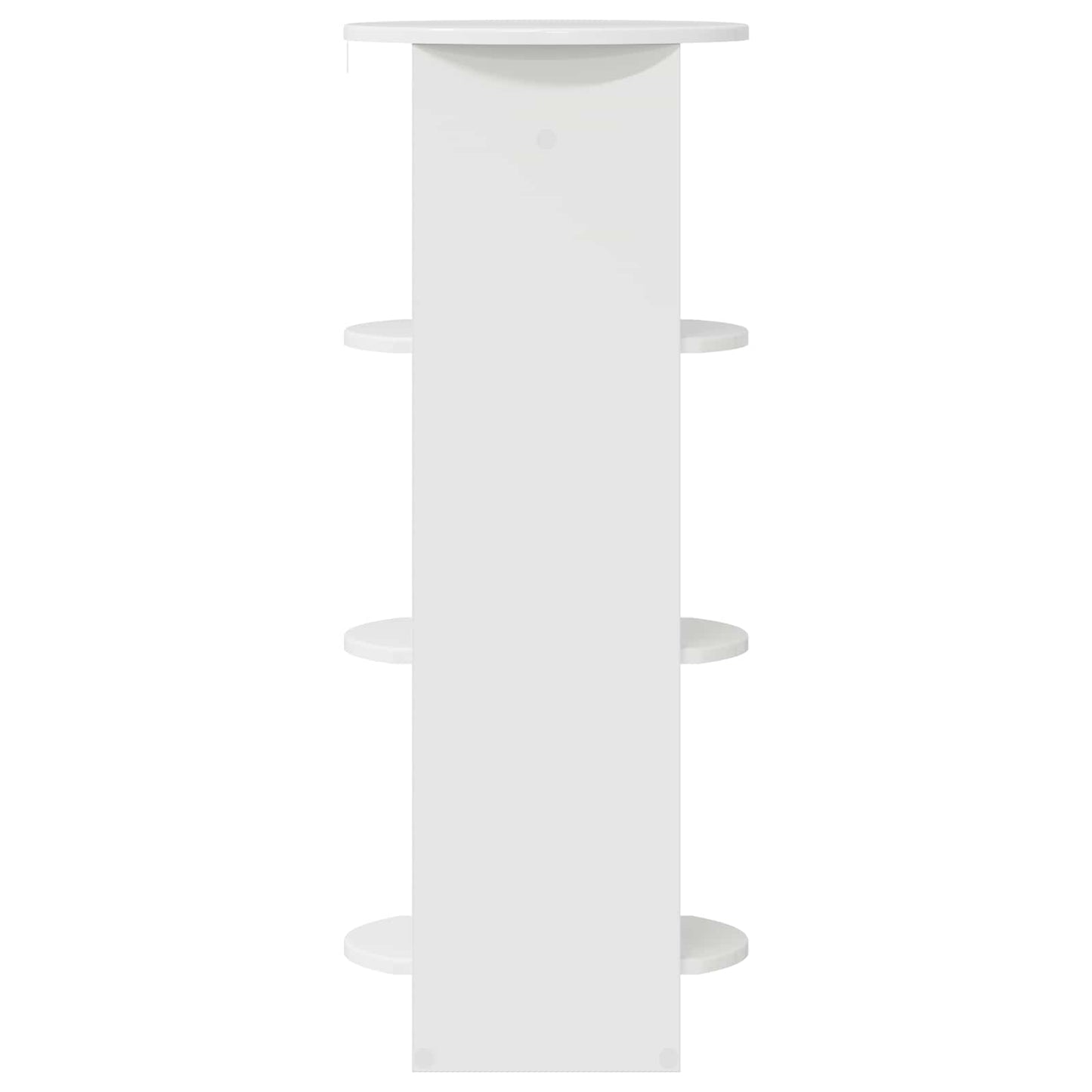 vidaXL Side Cabinet High Gloss White 40 x 40 x 100 cm Engineered Wood 5