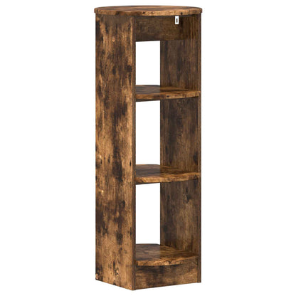 vidaXL Side Cabinet Smoked Oak 40 x 40 x 100 cm Engineered Wood 6