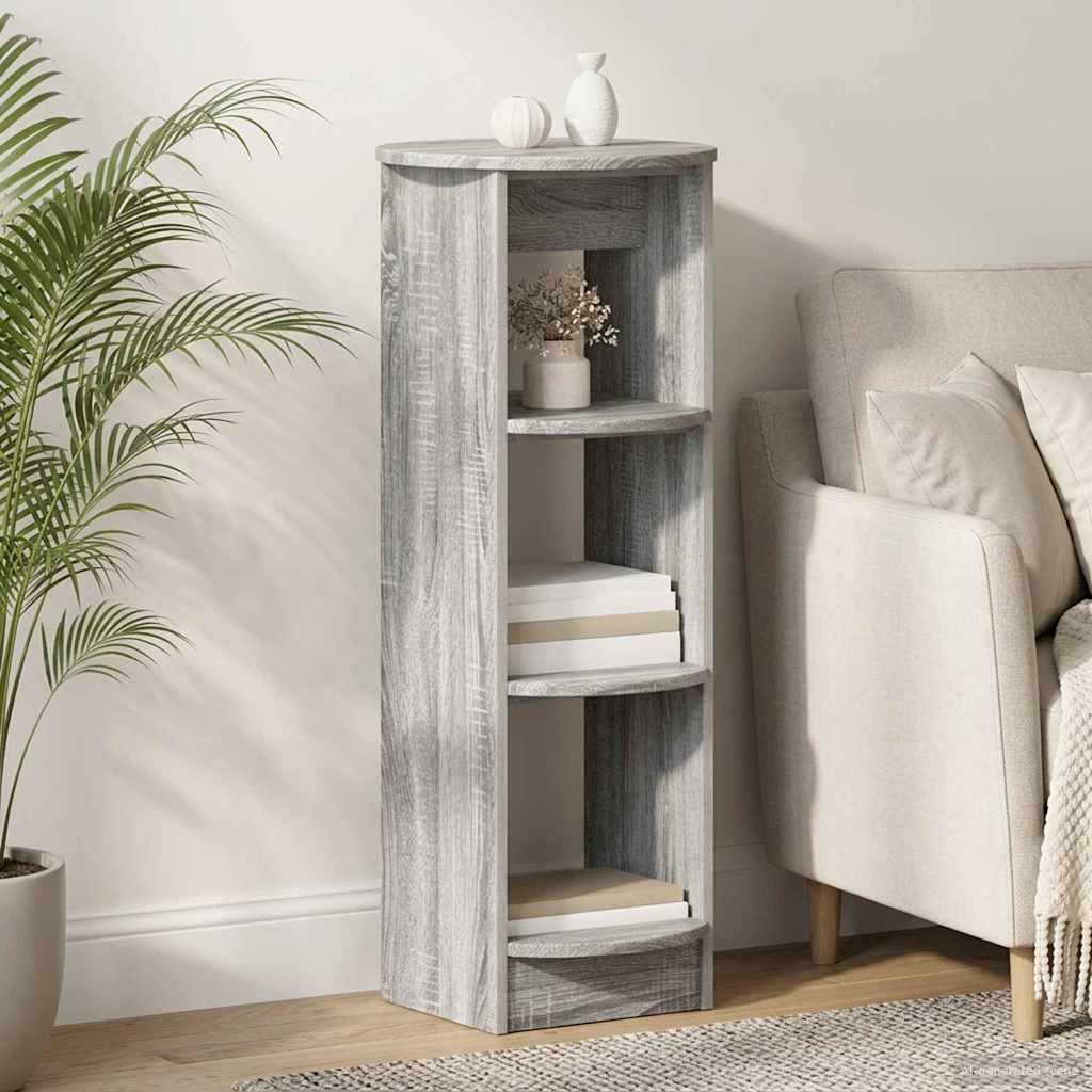 vidaXL Side Cabinet Grey Sonoma 40 x 40 x 100 cm Engineered Wood 1