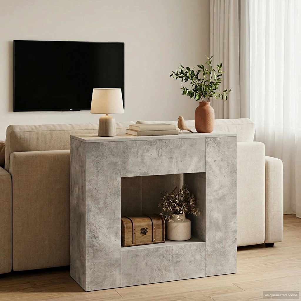 vidaXL Concrete Grey 82 x 29 x 74 cm 4