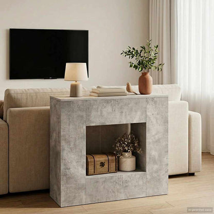 vidaXL Concrete Grey 82 x 29 x 74 cm 4
