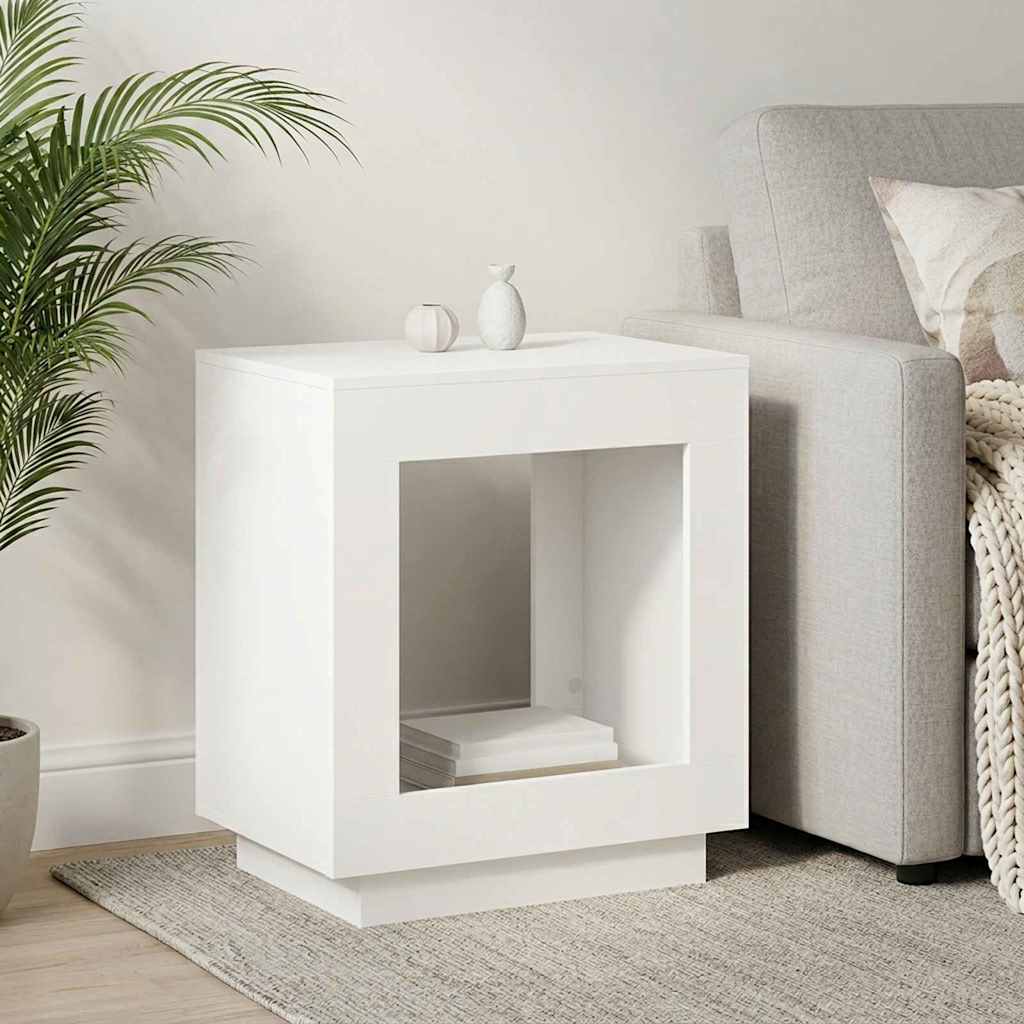 vidaXL Side Table White 60 x 40 x 65 cm Engineered Wood 1