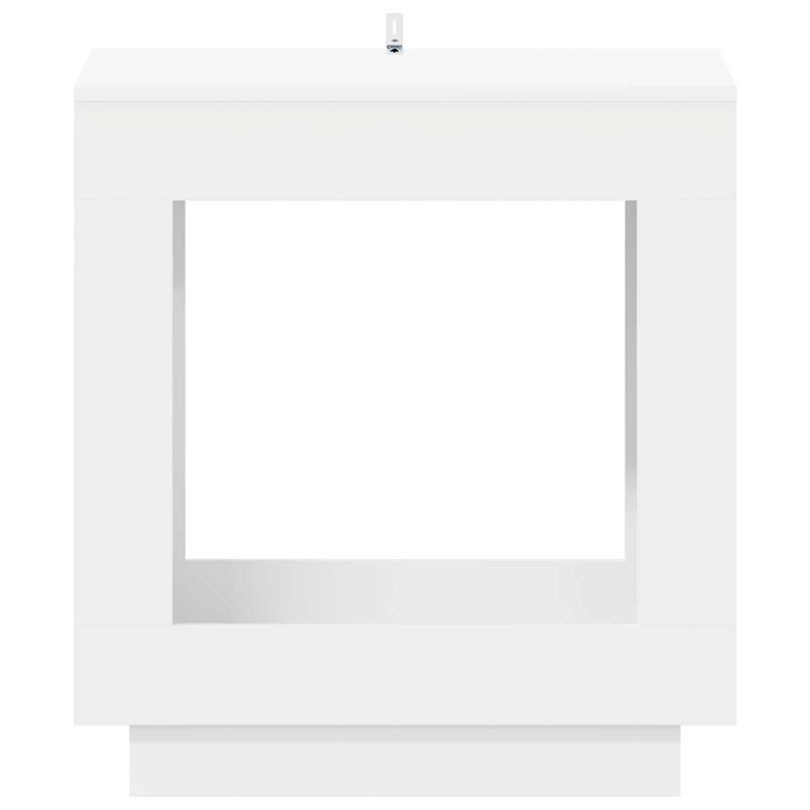 vidaXL Side Table White 60 x 40 x 65 cm Engineered Wood 4