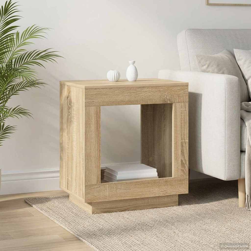 vidaXL Side Table Sonoma Oak 60 x 40 x 65 cm Engineered Wood 1