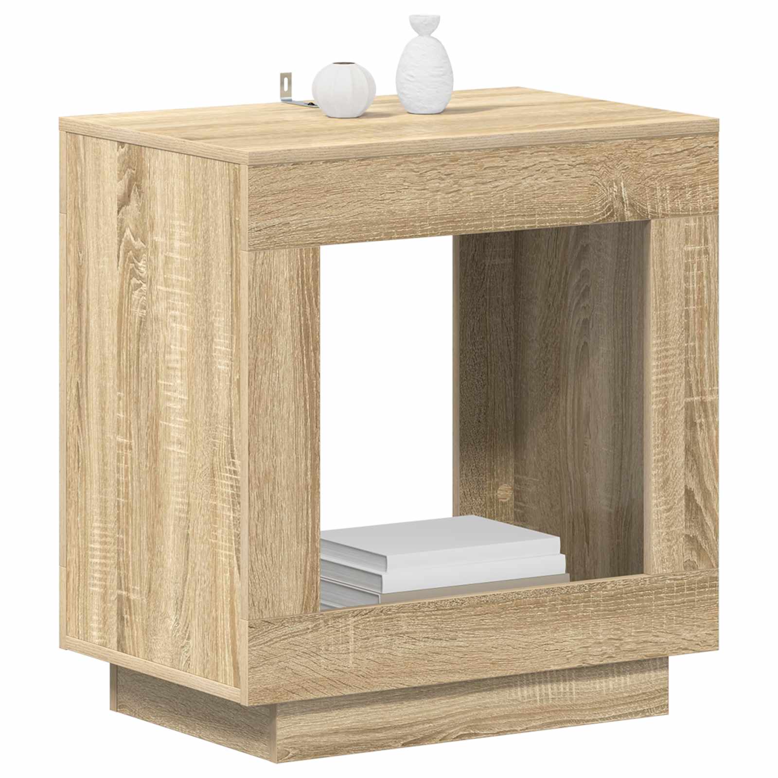 vidaXL Side Table Sonoma Oak 60 x 40 x 65 cm Engineered Wood 3