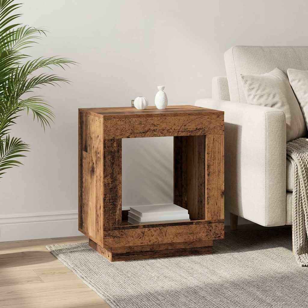 vidaXL Side Table Old Wood 60 x 40 x 65 cm Engineered Wood 1