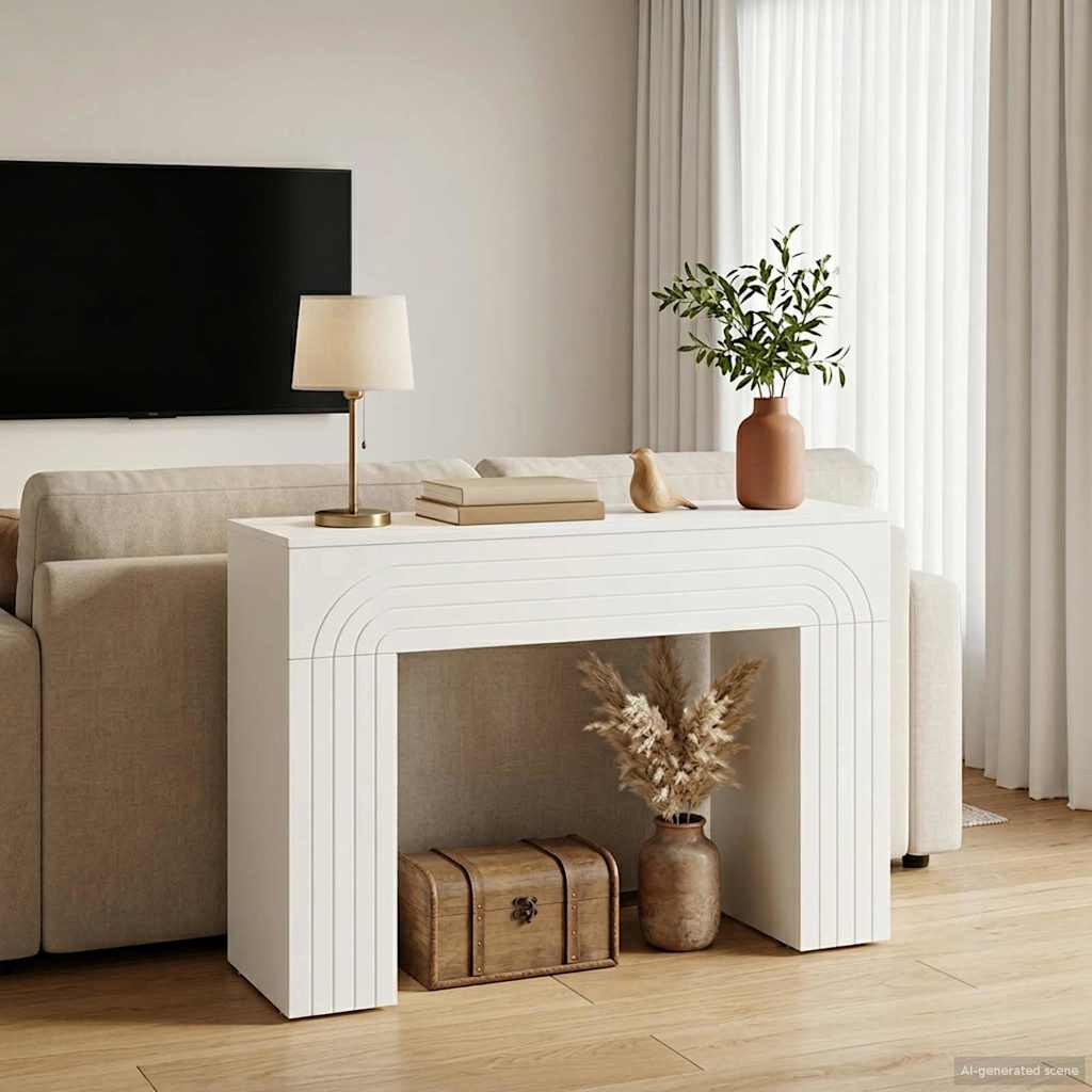 vidaXL Coffee Table White 102 x 35 x 75 cm Engineered Wood 1
