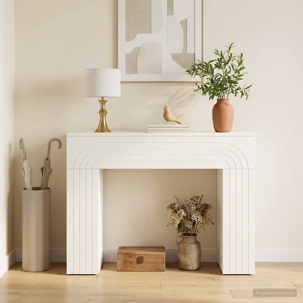 vidaXL Coffee Table White 102 x 35 x 75 cm Engineered Wood 4