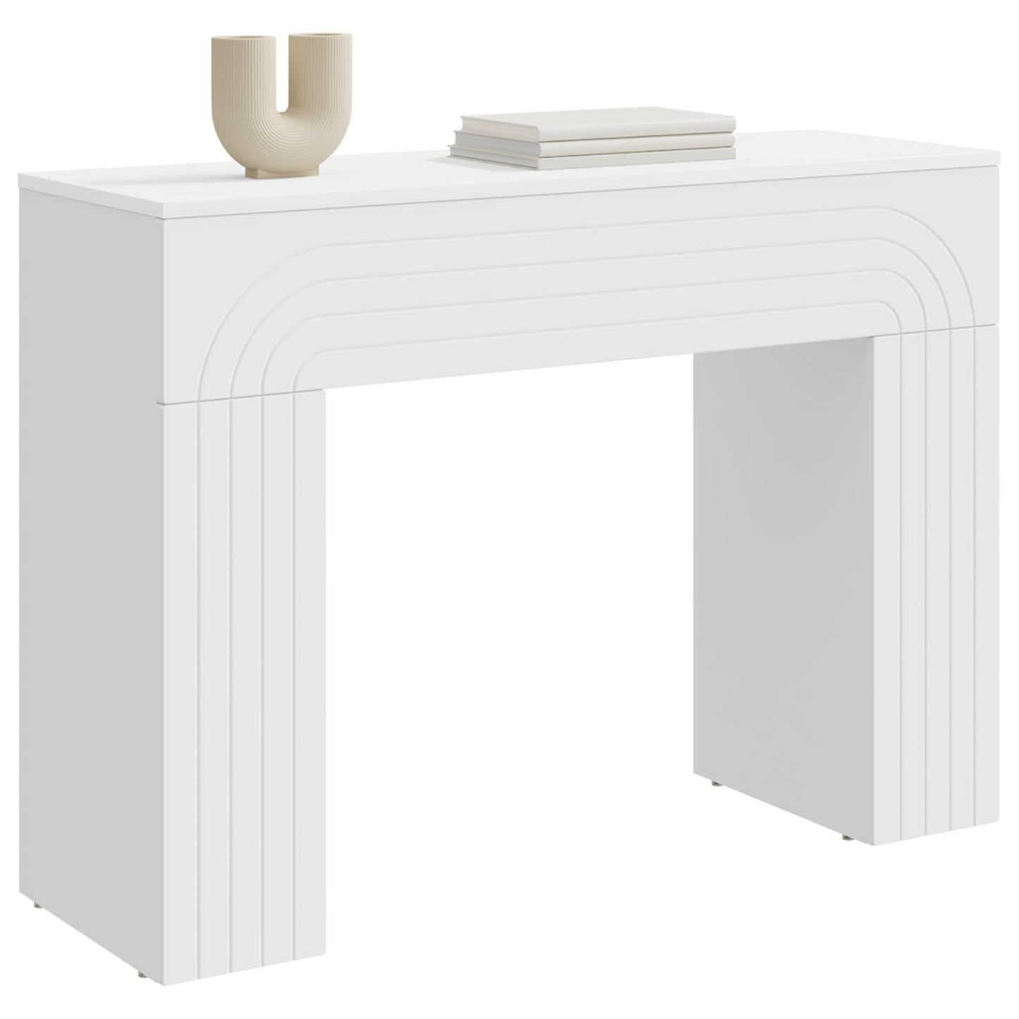 vidaXL Coffee Table White 102 x 35 x 75 cm Engineered Wood 3