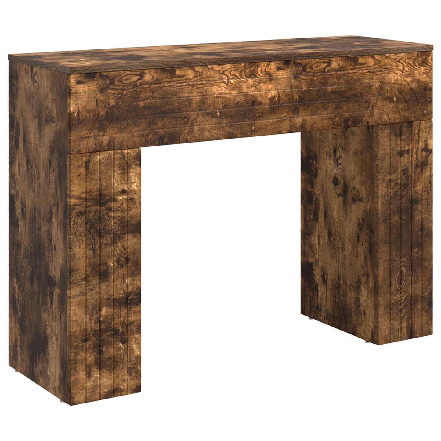 vidaXL Coffee Table Smoked Oak 102 x 35 x 75 cm Engineered Wood 2
