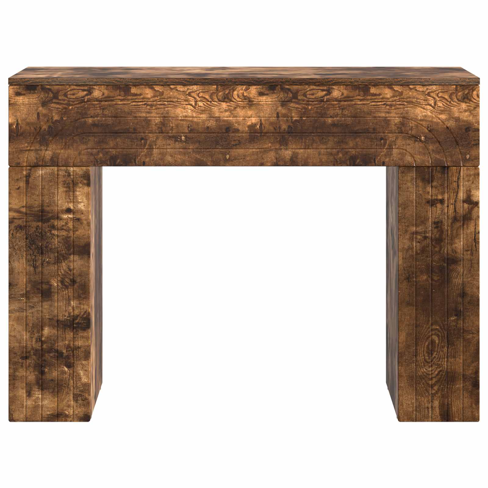 vidaXL Coffee Table Smoked Oak 102 x 35 x 75 cm Engineered Wood 5