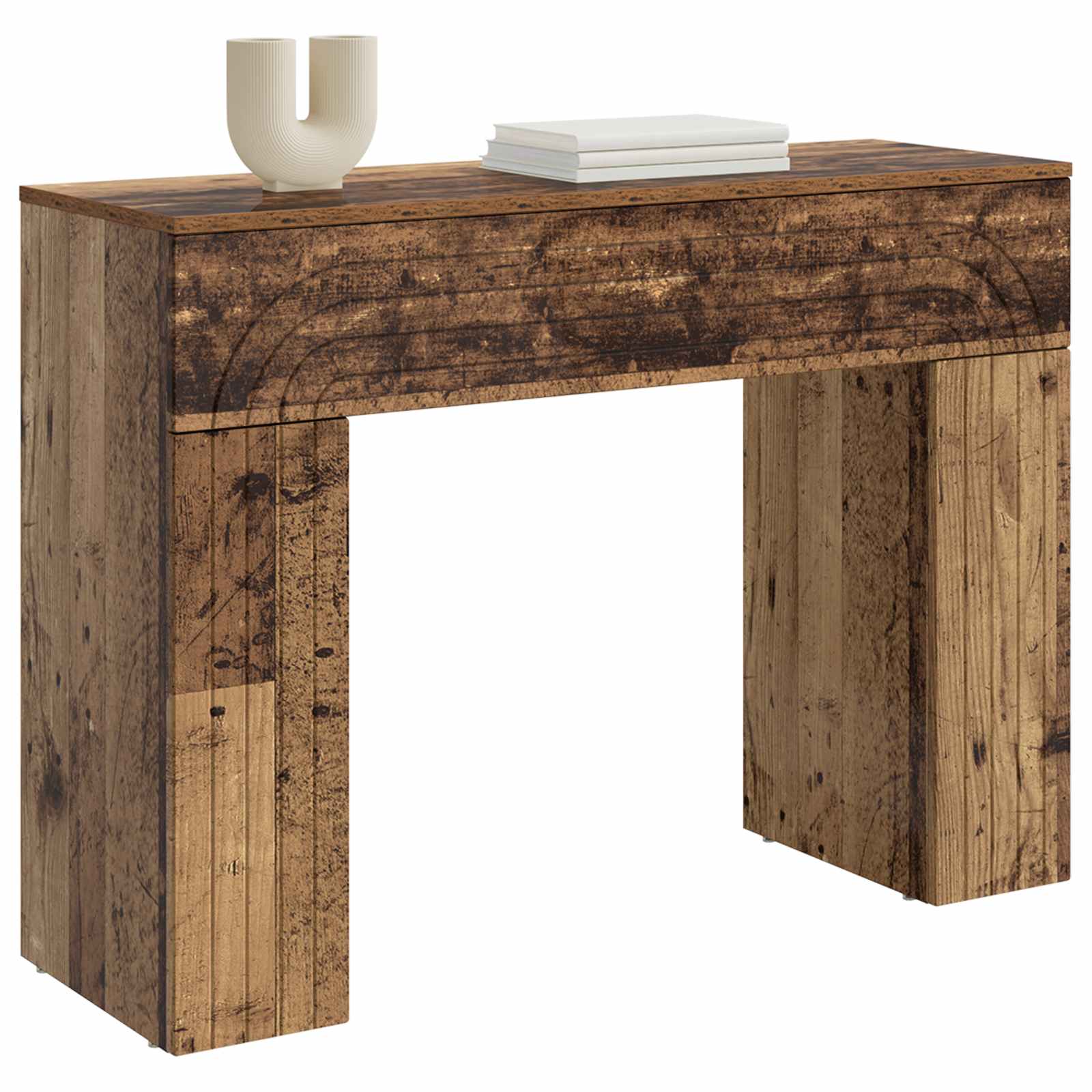 vidaXL Coffee Table Old Wood 102 x 35 x 75 cm Engineered Wood 3