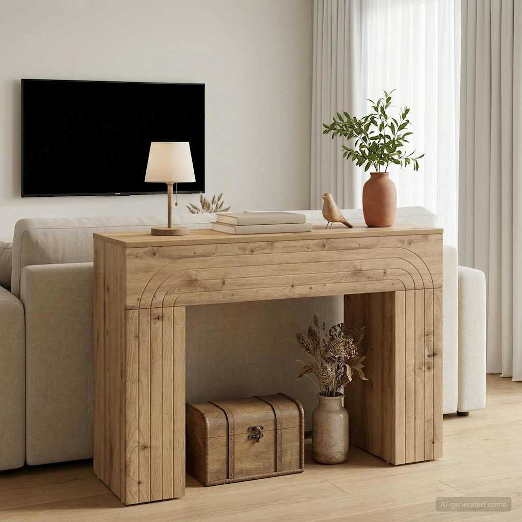 vidaXL Coffee Table Artisan Oak 102 x 35 x 75 cm Engineered Wood 1