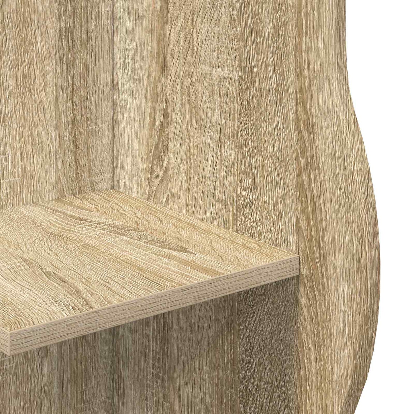 vidaXL Corner Shelf Sonoma Oak 34 x 33 x 102 cm Engineered Wood 6
