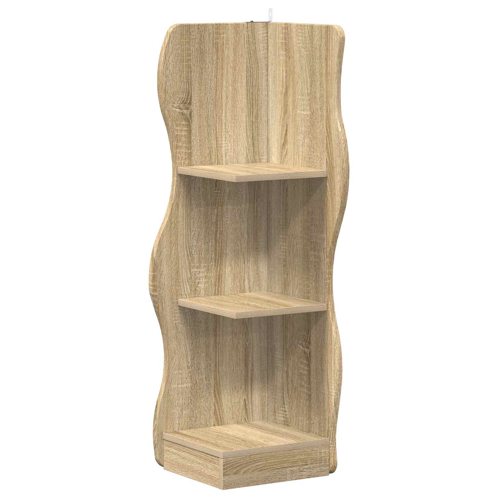 vidaXL Corner Shelf Sonoma Oak 34 x 33 x 102 cm Engineered Wood 2