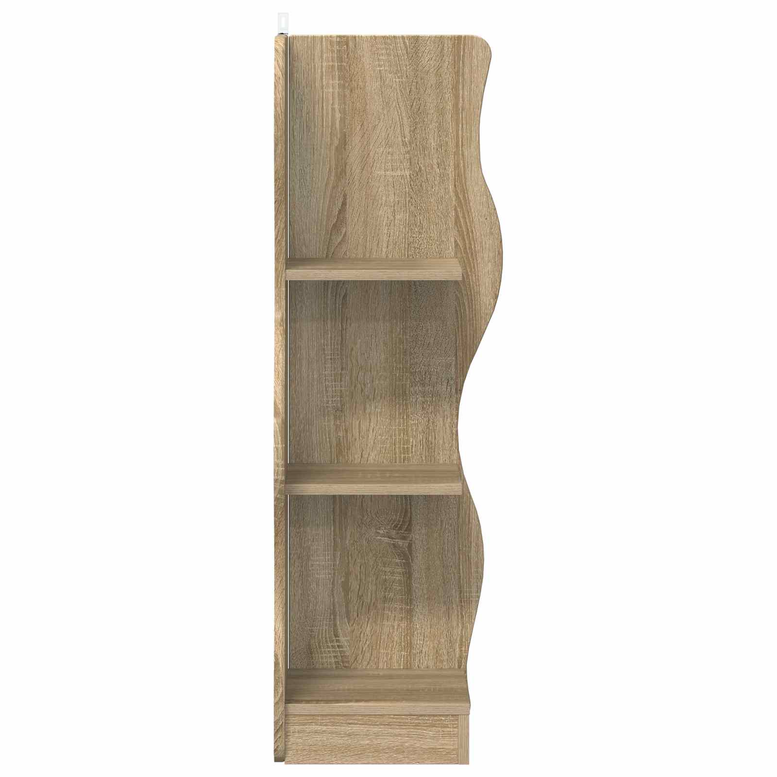 vidaXL Corner Shelf Sonoma Oak 34 x 33 x 102 cm Engineered Wood 4