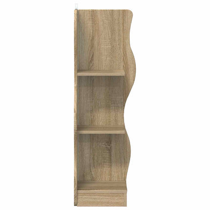 vidaXL Corner Shelf Sonoma Oak 34 x 33 x 102 cm Engineered Wood 4