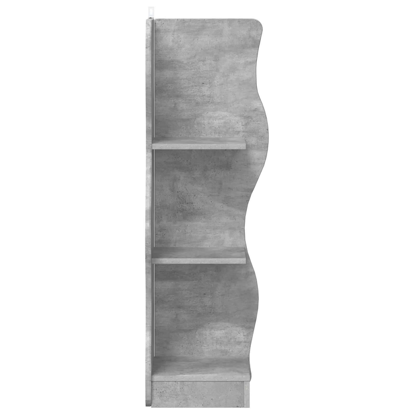 vidaXL Corner Shelf Concrete Grey 34 x 33 x 102 cm Engineered Wood 4