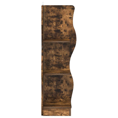 vidaXL Corner Shelf Smoked Oak 34 x 33 x 102 cm Engineered Wood 4